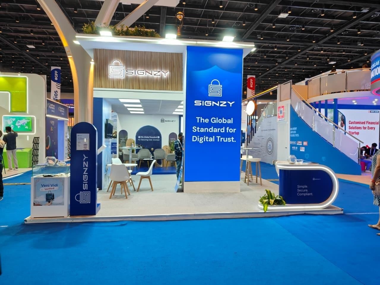Trade fair booth design at Money Expo Abu Dhabi