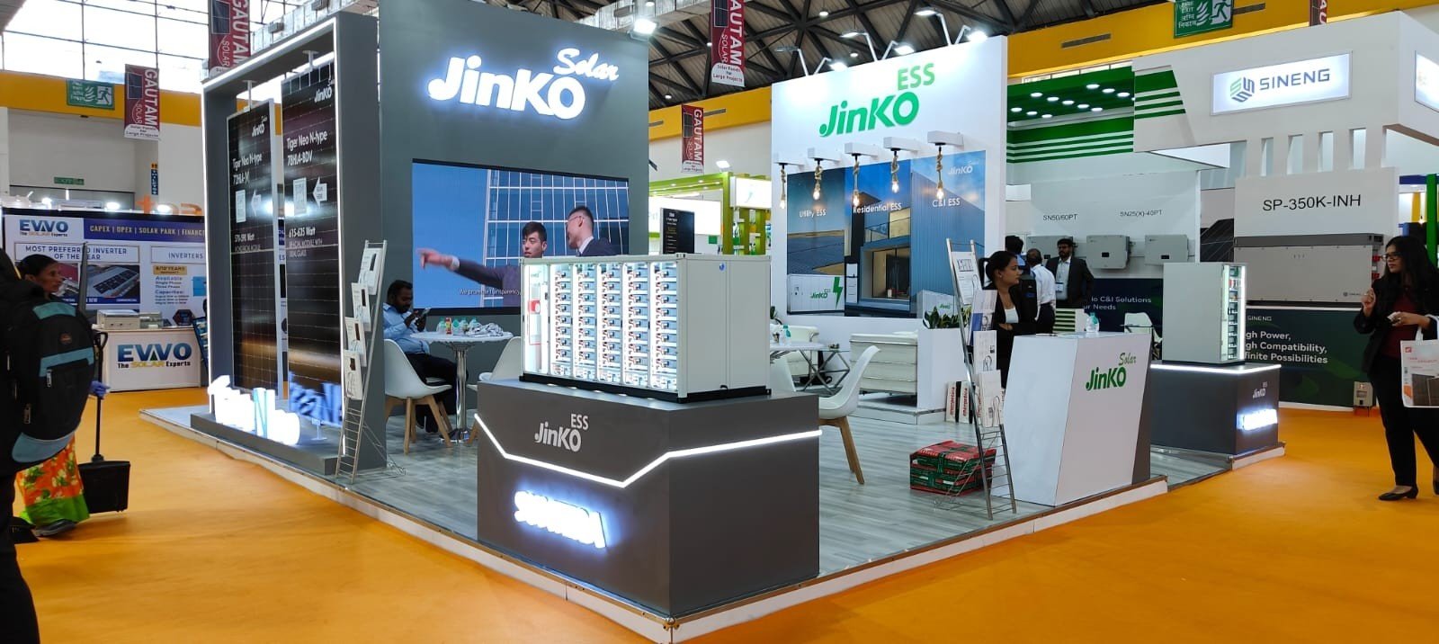 Trade fair booth design at India Energy Storage Week