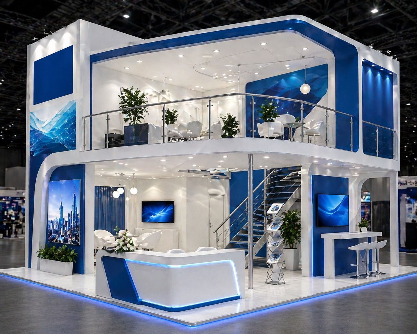 double-decker exhibition design