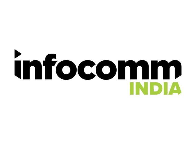 Creative trade show booth at InfoComm India 2026