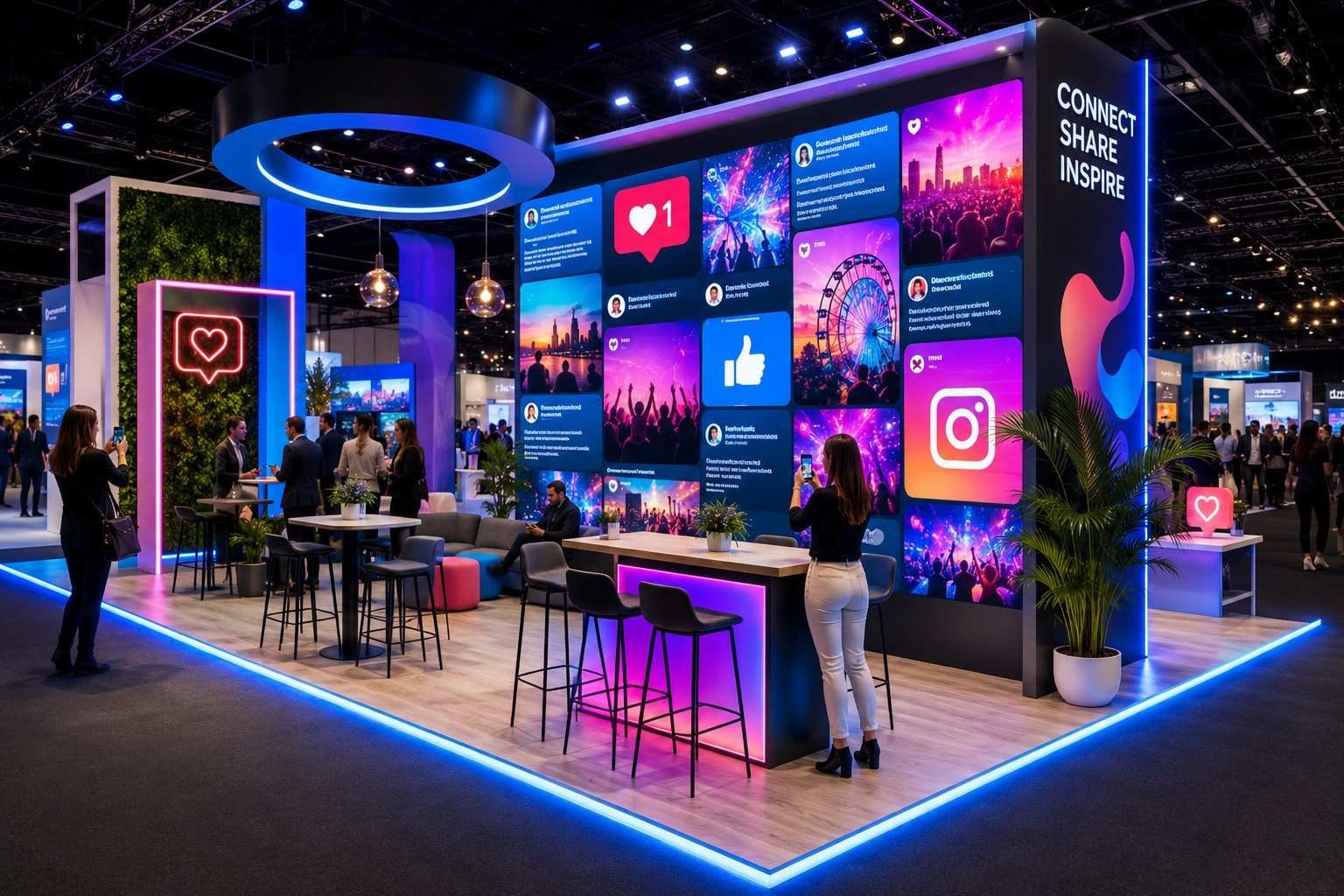 Social Media-Optimized Booth Designs