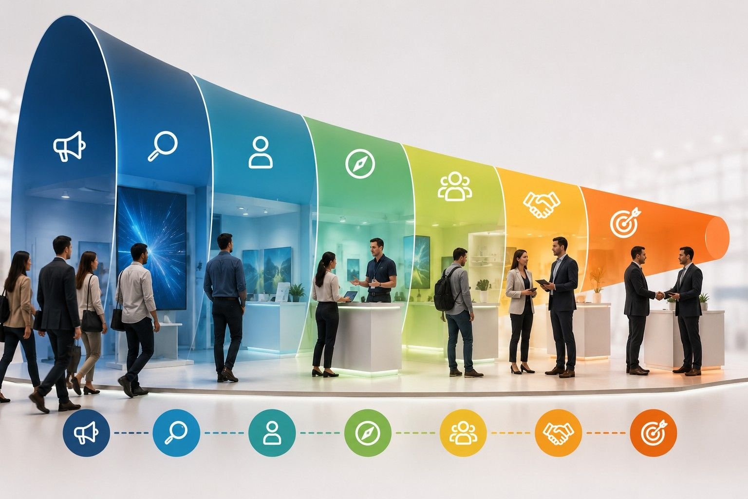 Exhibition booth engagement framework