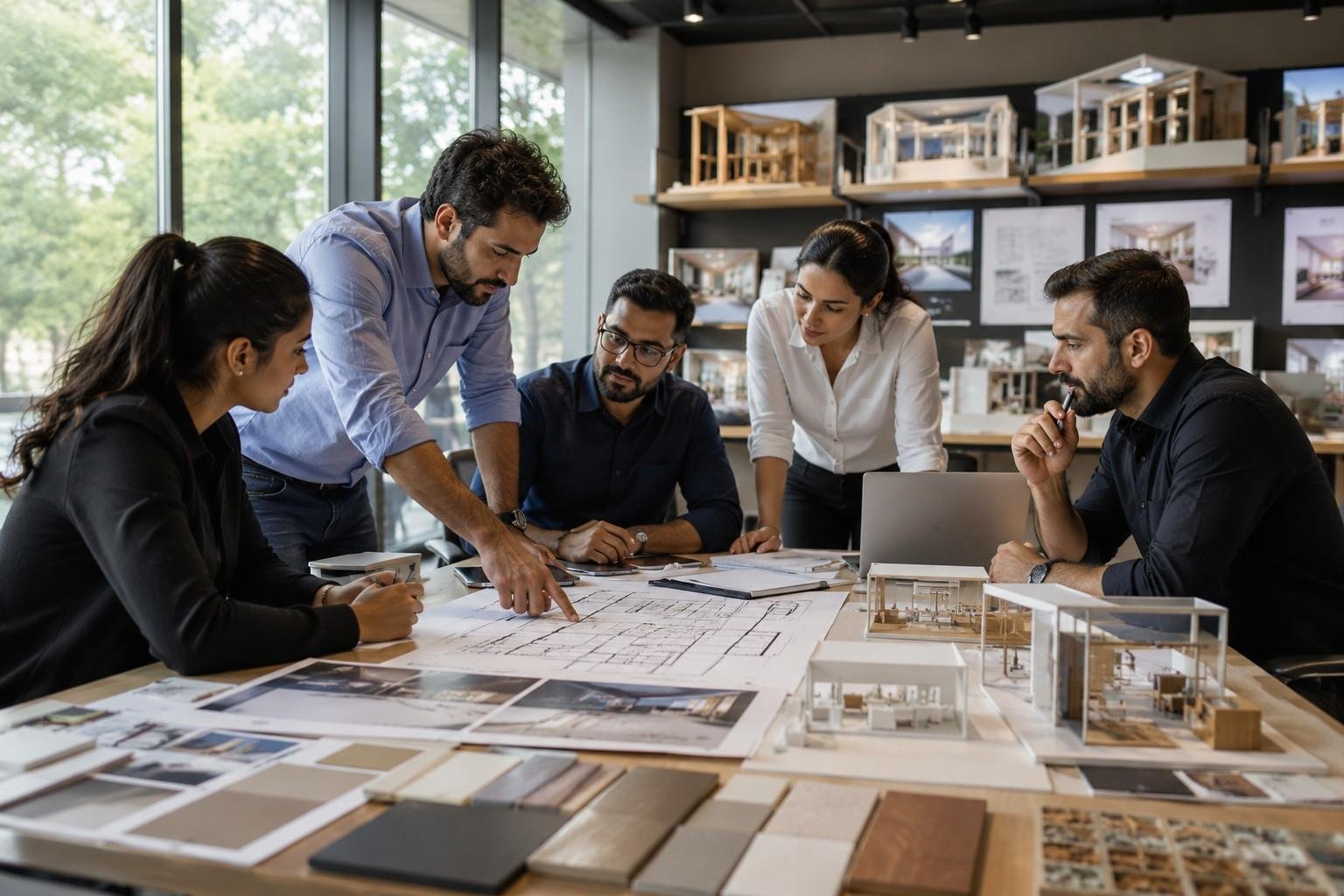 Exhibition stand partner meeting