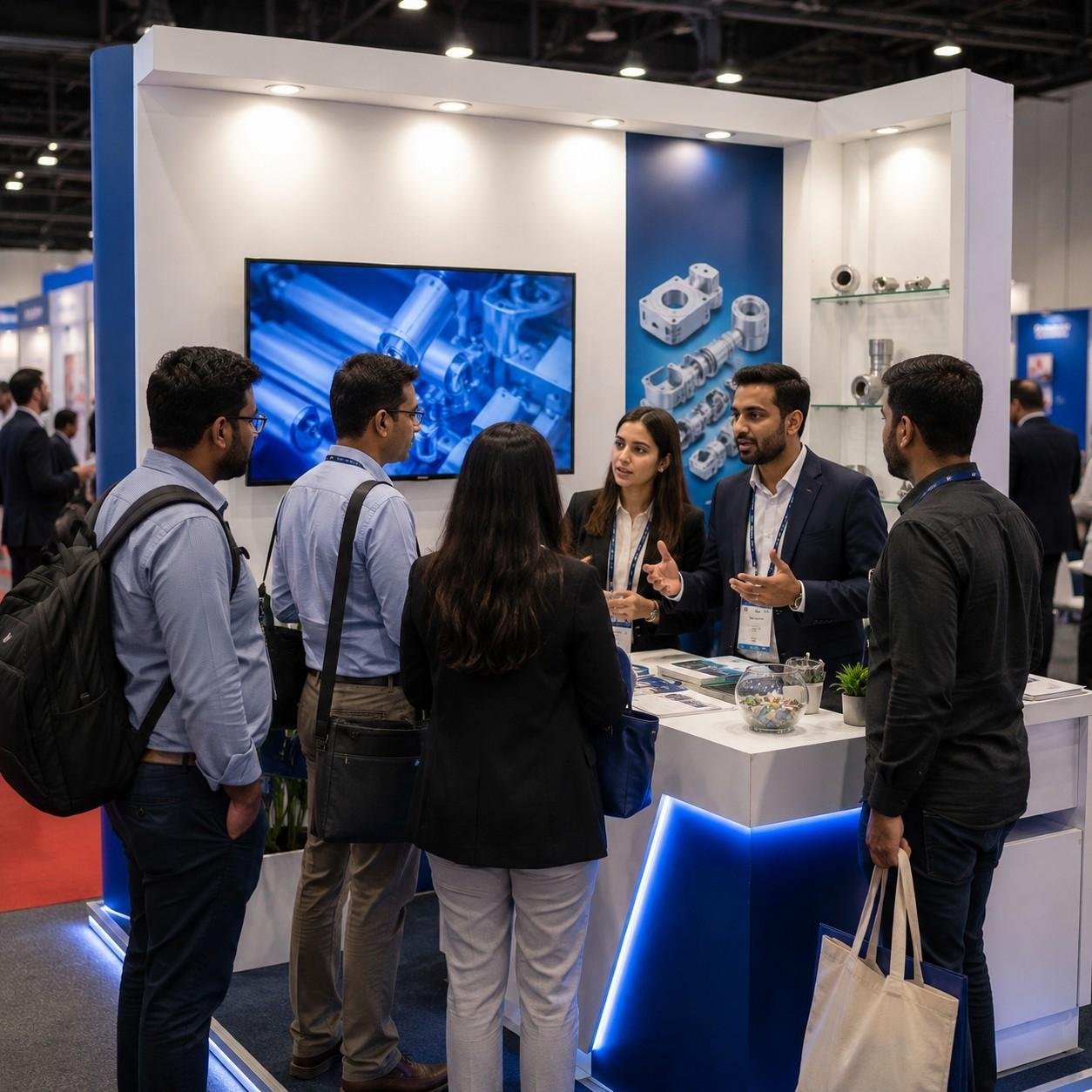 High-impact small booth
