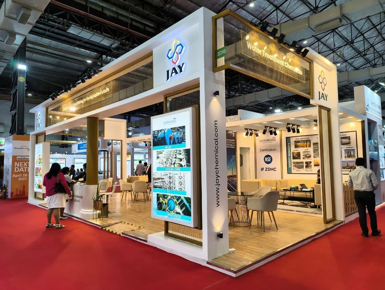Custom exhibition booth for Delhi Jewellery & Gem Fair 2026