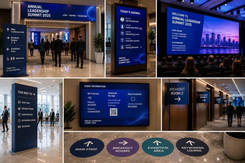 Physical vs Digital Event Signage