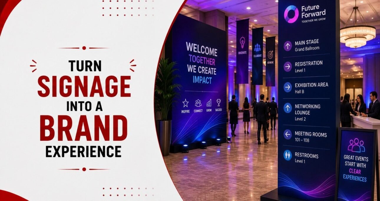 Corporate Event Signage Design: How to Improve Brand Visibility and Attendee Navigation