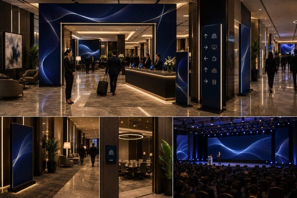 Corporate event signage design