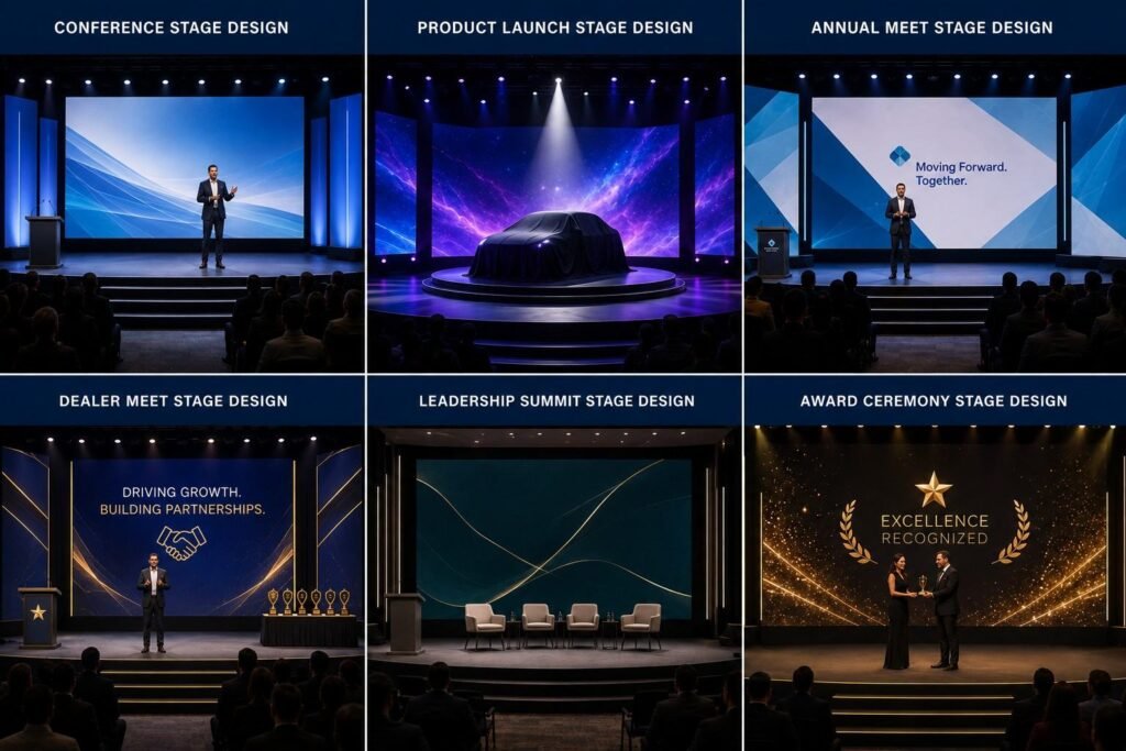 Corporate stage setup