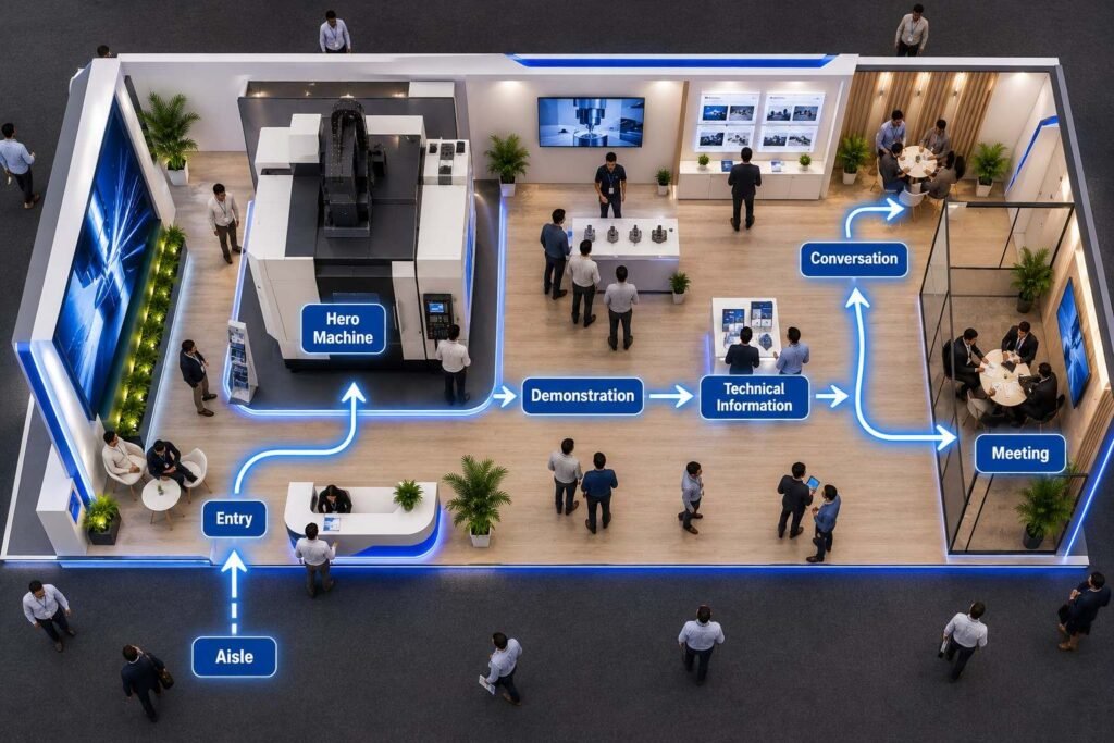 Machinery display booth